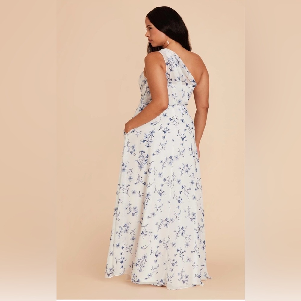 NWT Birdy Grey Kira Dress Chiffon Blue Le Fleur Bridesmaid Wedding Dress XL - Picture 14 of 15